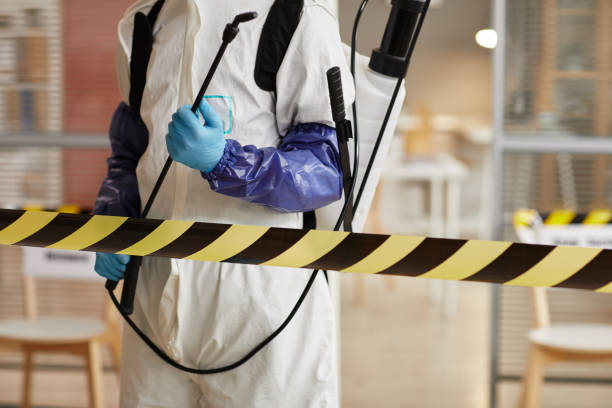Professional Biohazard Cleanup technician working in Cedar Grove, WI